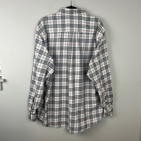 Burberry London Vintage Button-Down Nova Check Plaid Shirt - Picture 3 of 7